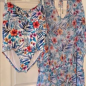 Bathingsuitmatching coverup1X (14W-16W)Never worn